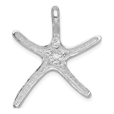Sterling Silver Enameled Starfish Slide Pendant – view 5