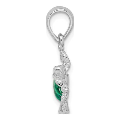 Sterling Silver Enameled Sea Turtle Pendant – view 3