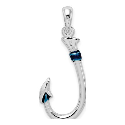 Sterling Silver 3D Enameled Fish Pendant – view 4