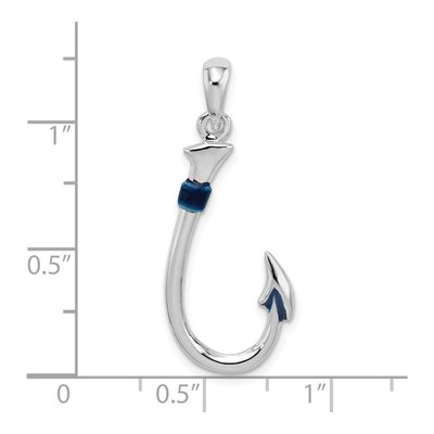 Sterling Silver 3D Enameled Fish Pendant – view 5