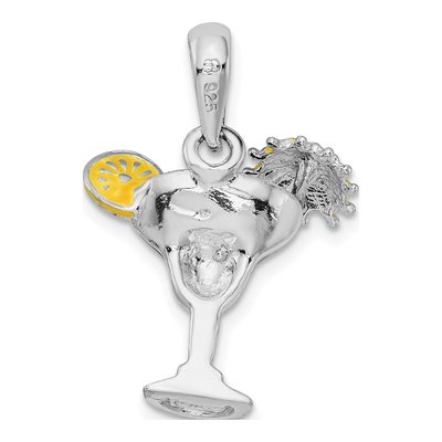 Sterling Silver Enameled Margarita Pendant – view 5