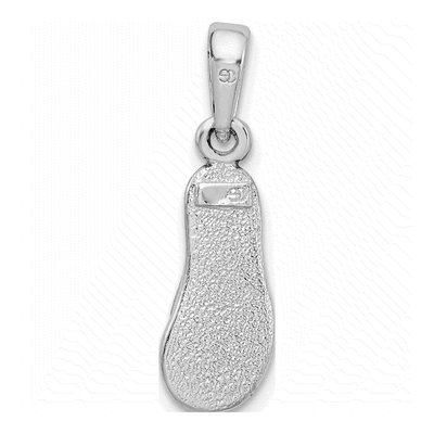 Sterling Silver Pink Enamel Flip-Flop Pendant – view 5