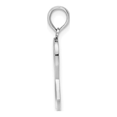 Sterling Silver Pink Ribbon Pendant – view 3