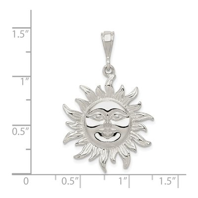 Sterling Silver Sun Pendant – view 4