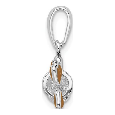 Sterling Silver 3D Enameled Golf Bag Pendant – view 3