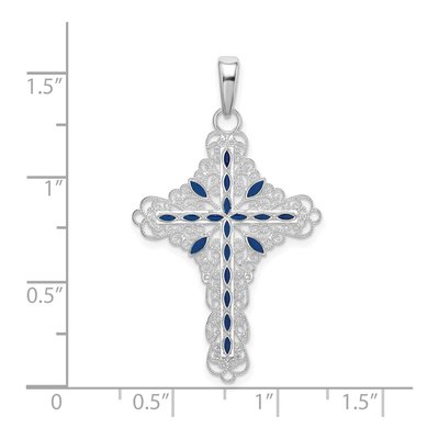Sterling Silver Filigree Cross Pendant – view 4