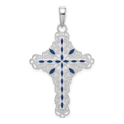 Sterling Silver Filigree Cross Pendant