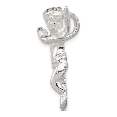 Sterling Silver Guardian Angel Pendant – view 3