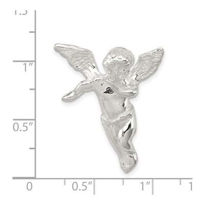 Sterling Silver Guardian Angel Pendant – view 4