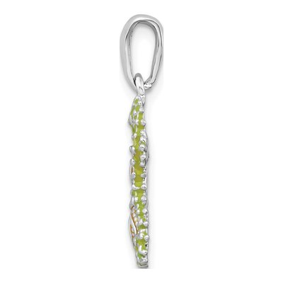 Sterling Silver Enameled Starfish Seahorse Pendant – view 3