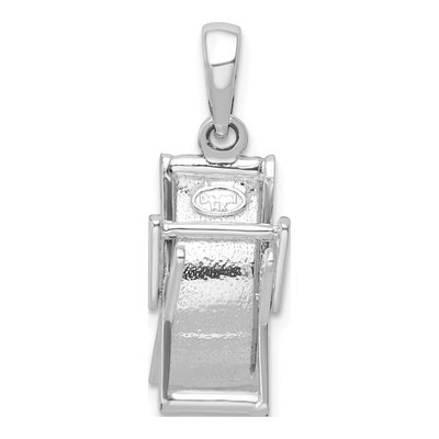 Sterling Silver 3D Beach Chair Pendant – view 5