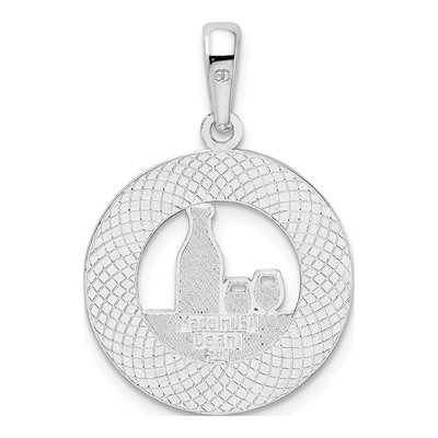 Sterling Silver Traverse City Wine Pendant – view 5