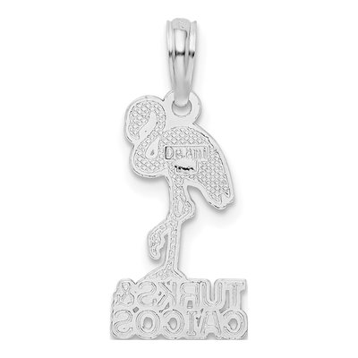 Sterling Silver Turks Caicos Flamingo Pendant – view 5
