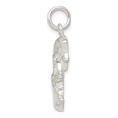 Sterling Silver Moon Star Pendant – view 3