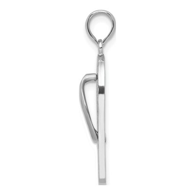 Sterling Silver Enamel Flip-Flop Beach Pendant – view 3
