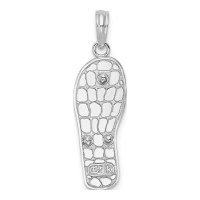 Sterling Silver Enamel Flip-Flop Beach Pendant – view 5