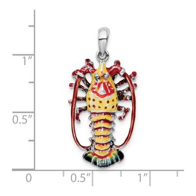 Sterling Silver Enameled Florida Pendant – view 4