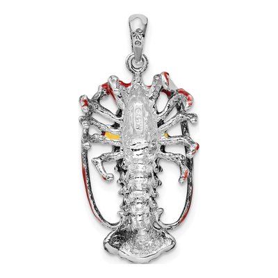 Sterling Silver Enameled Florida Pendant – view 5