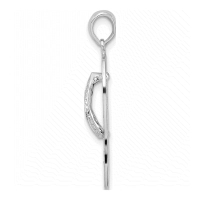 Sterling Silver Enamel Flip-Flop Beach Pendant – view 3