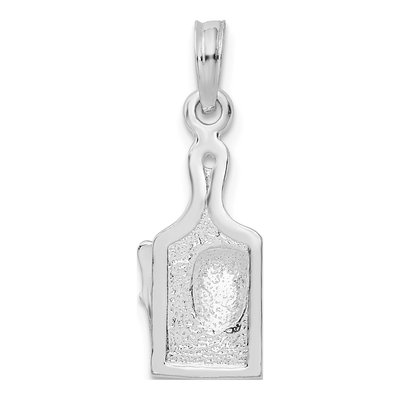 Sterling Silver Enameled Cheese Board Pendant – view 5
