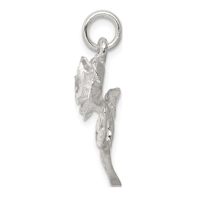 Sterling Silver Rose Pendant – view 3