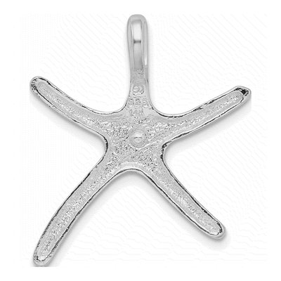 Sterling Silver & 14K Gold Dancing Starfish Slide Pendant – view 5