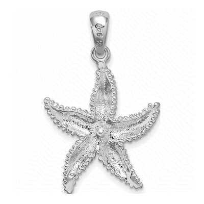 Sterling Silver & 14K Gold Starfish Pendant – view 5
