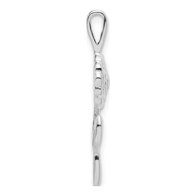 Sterling Silver Rose Pendant – view 3