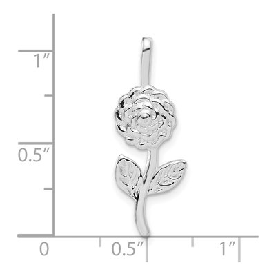 Sterling Silver Rose Pendant – view 4