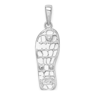 Sterling Silver & 14K Gold Flip-Flop Pendant – view 5