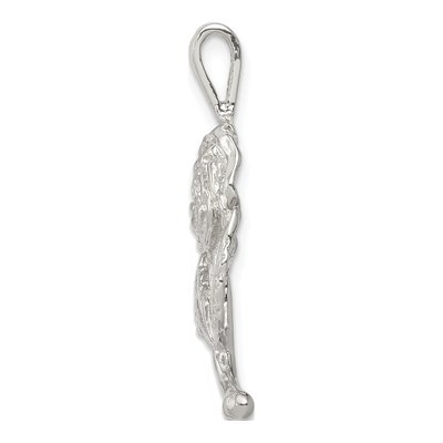 Sterling Silver Rose Pendant – view 3