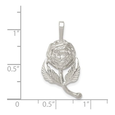 Sterling Silver Rose Pendant – view 4