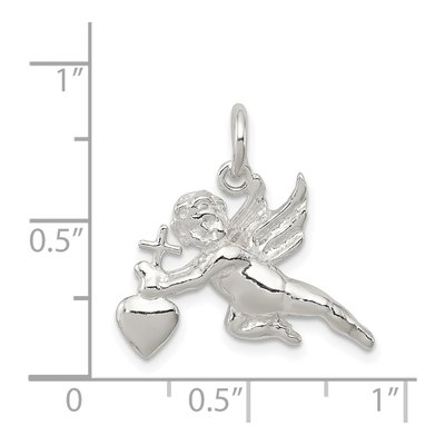 Sterling Silver Cupid Pendant – view 4