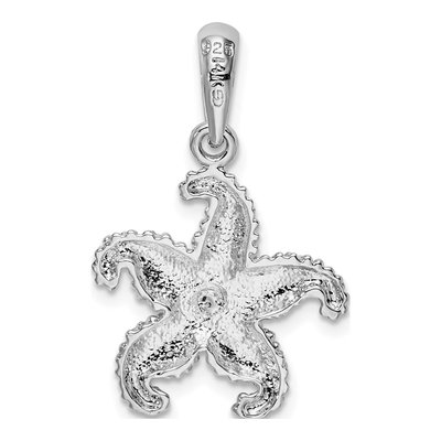 Sterling Silver & 14K Gold Starfish Pendant – view 5