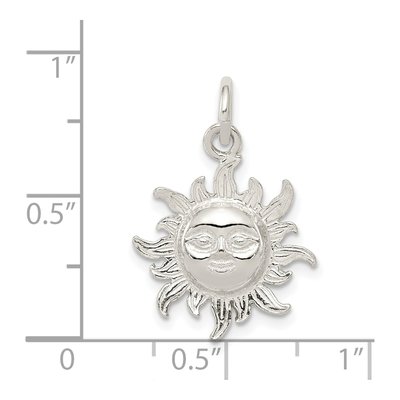 Sterling Silver Sun Pendant – view 4