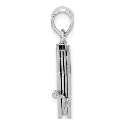 Sterling Silver & 14K Gold Lord's Prayer Bible Pendant – view 3