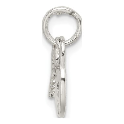 Sterling Silver Lock Key Charm – view 3