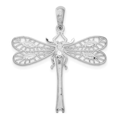 Sterling Silver & 14K Gold Dragonfly Pendant – view 5