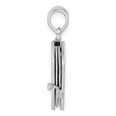 Sterling Silver & 14K Gold Lord's Prayer Bible Pendant – view 3