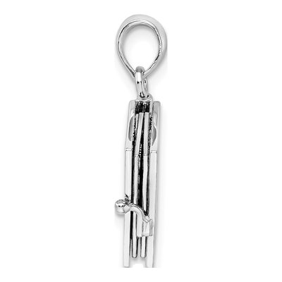Sterling Silver & 14K Gold 3D Lord's Prayer Bible Pendant – view 3