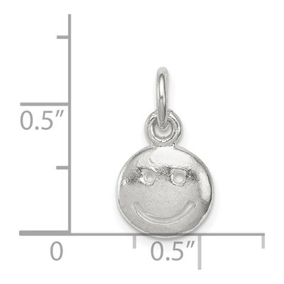 Sterling Silver Smiley Face Pendant – view 4
