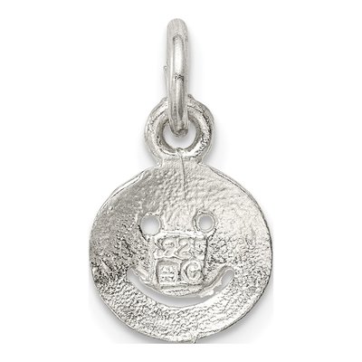 Sterling Silver Smiley Face Pendant – view 5