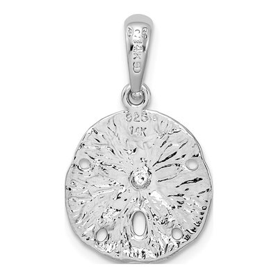 Sterling Silver & 14K Gold Sand Dollar Starfish Pendant – view 5