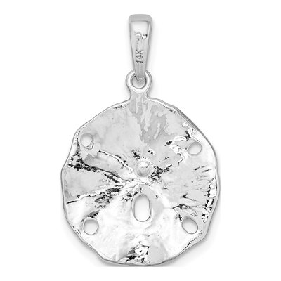 Sterling Silver & 14K Gold Sand Dollar Pendant – view 5