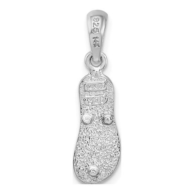 Sterling Silver & 14K Gold Flip-Flop Pendant – view 5