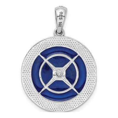 Sterling Silver & 14K Gold Compass Pendant – view 5