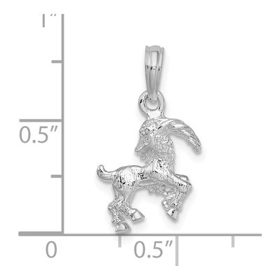 Sterling Silver Capricorn Zodiac Pendant – view 4