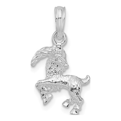 Sterling Silver Capricorn Zodiac Pendant – view 5
