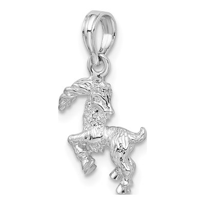 Sterling Silver Capricorn Zodiac Pendant – view 6