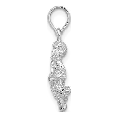 Sterling Silver Aquarius Zodiac Pendant – view 3